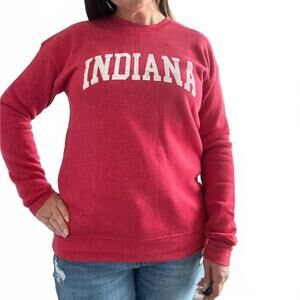 NEW OAT COLLECTIVE indiana graphic sweatshirt in red